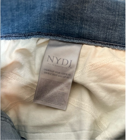 NYDJ Pull On Slimming Medium Blue Denim Jeans | Lift Tuck Technology | Size 8 - Picture 10 of 13
